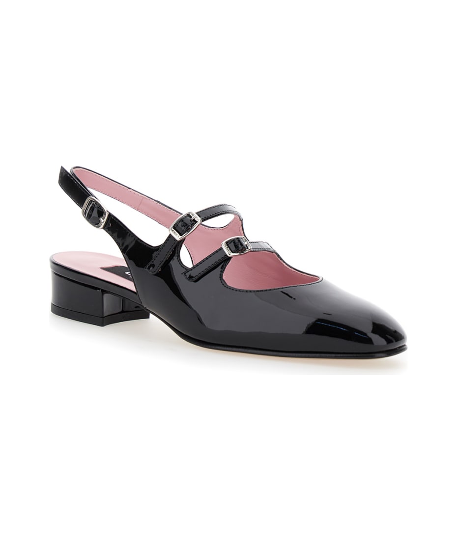 サンダル・ミュール CAREL 'Peche' Black Mary Jane Pumps in Patent Leather Woman Carel 'peche' Black Mary Jane Pumps In Patent Leather Woman