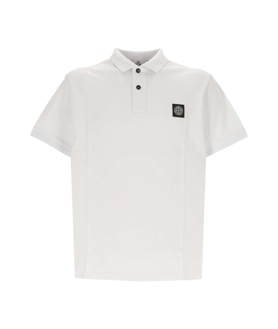 STONE ISLAND ￼LOGO PATCH POLO SHIRT