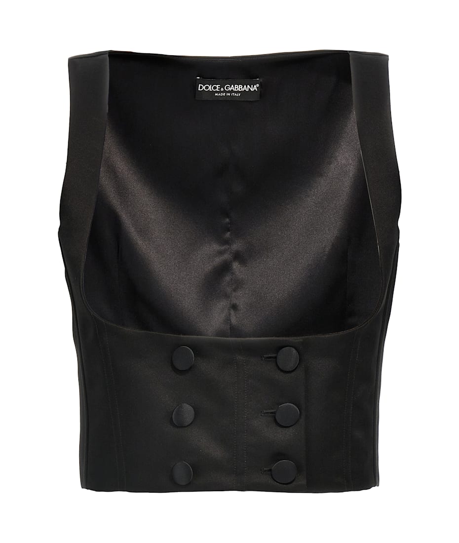 ベスト・ジレ Dolce & Gabbana DOUBLE-BREASTED TUXEDO VEST Dolce & Gabbana Double-breasted Tuxedo Vest | italist