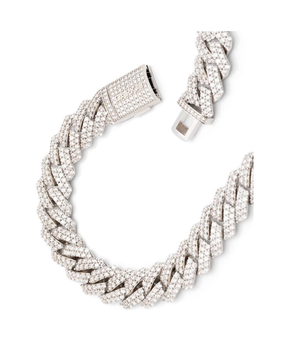 Darkai White Prong Pave Necklace | italist