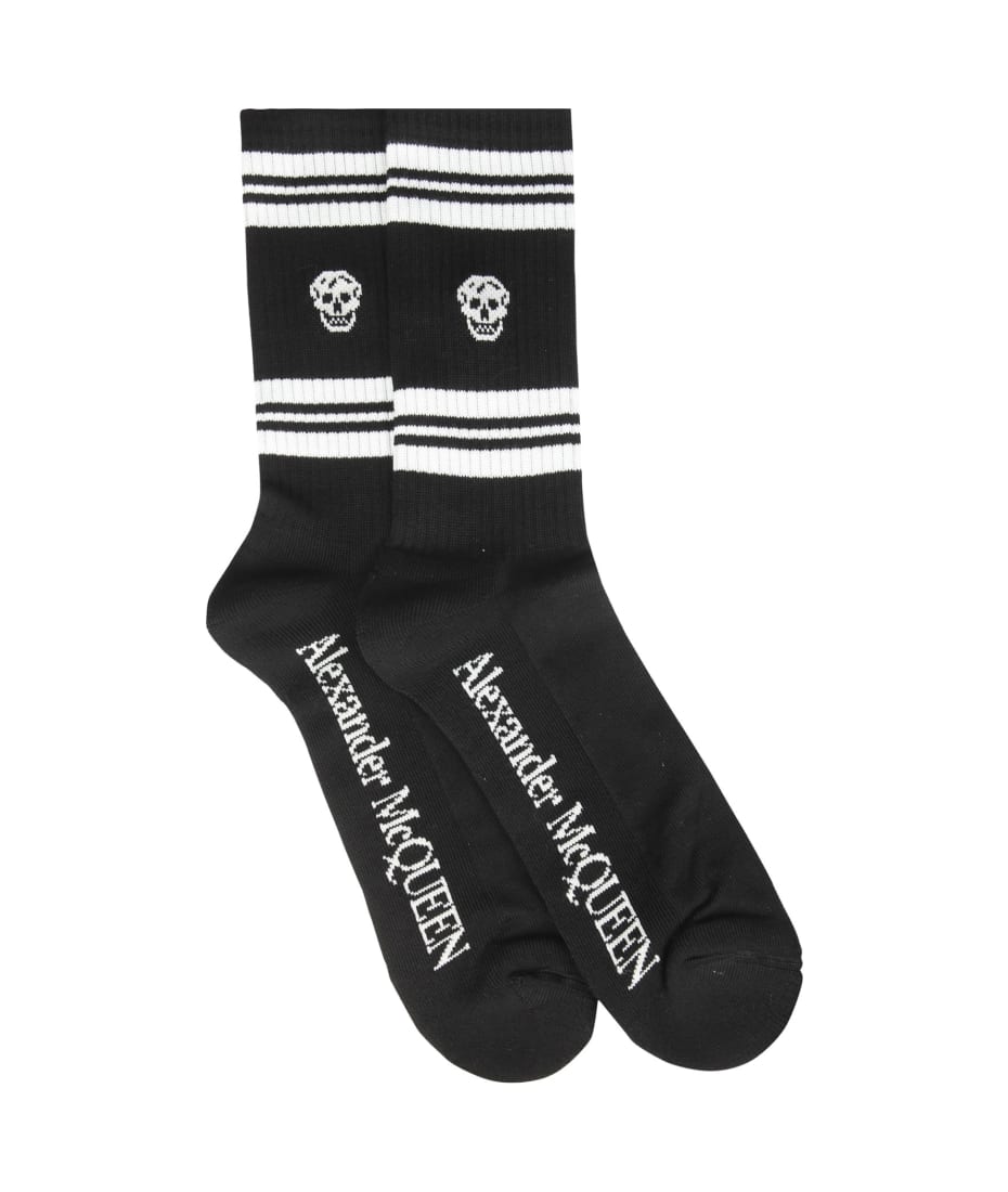 Alexander McQueen Stripe Skull Sport Socks italist, ALWAYS LIKE