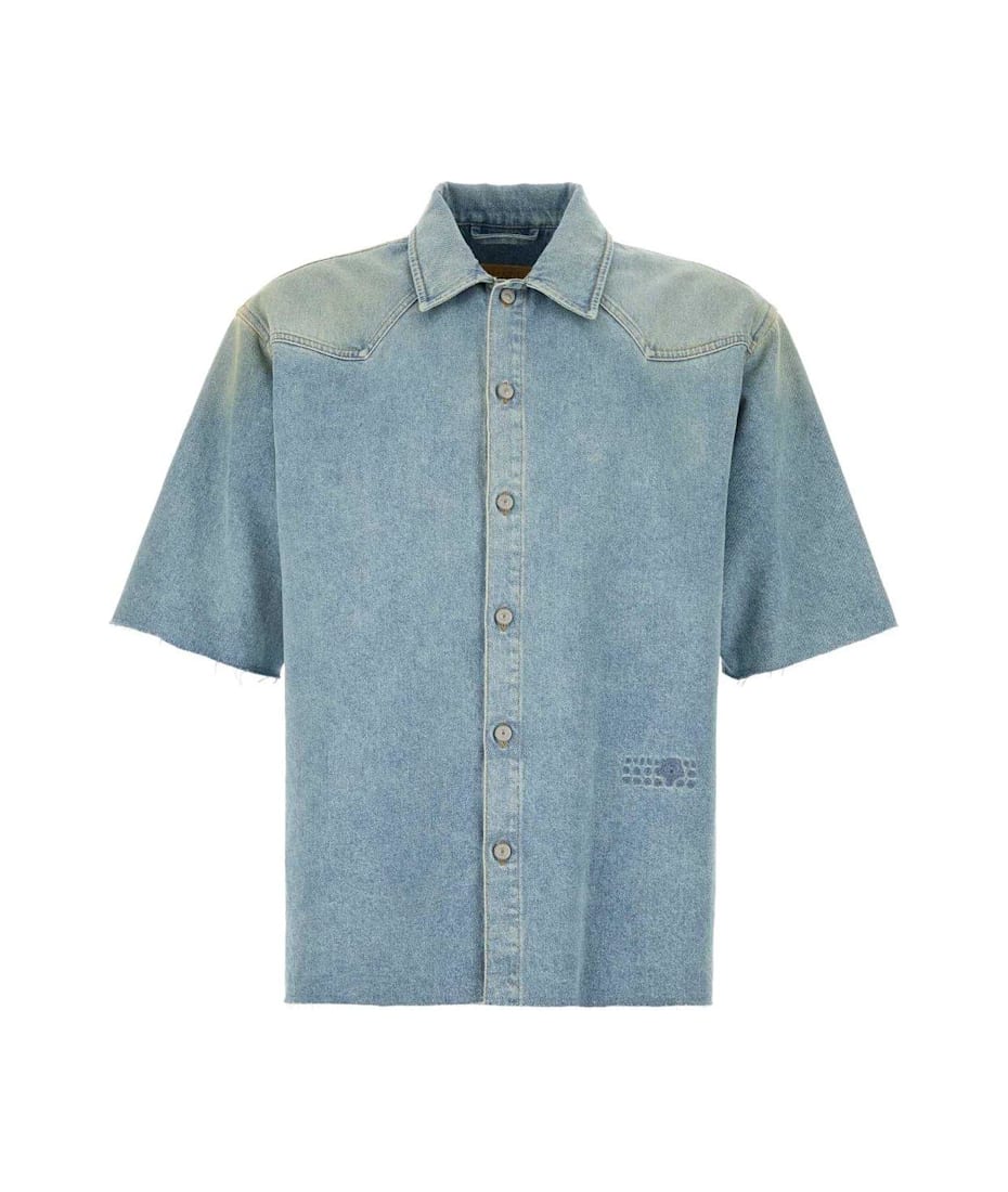 MM6 Maison Margiela Short-sleeved Denim Shirt | italist
