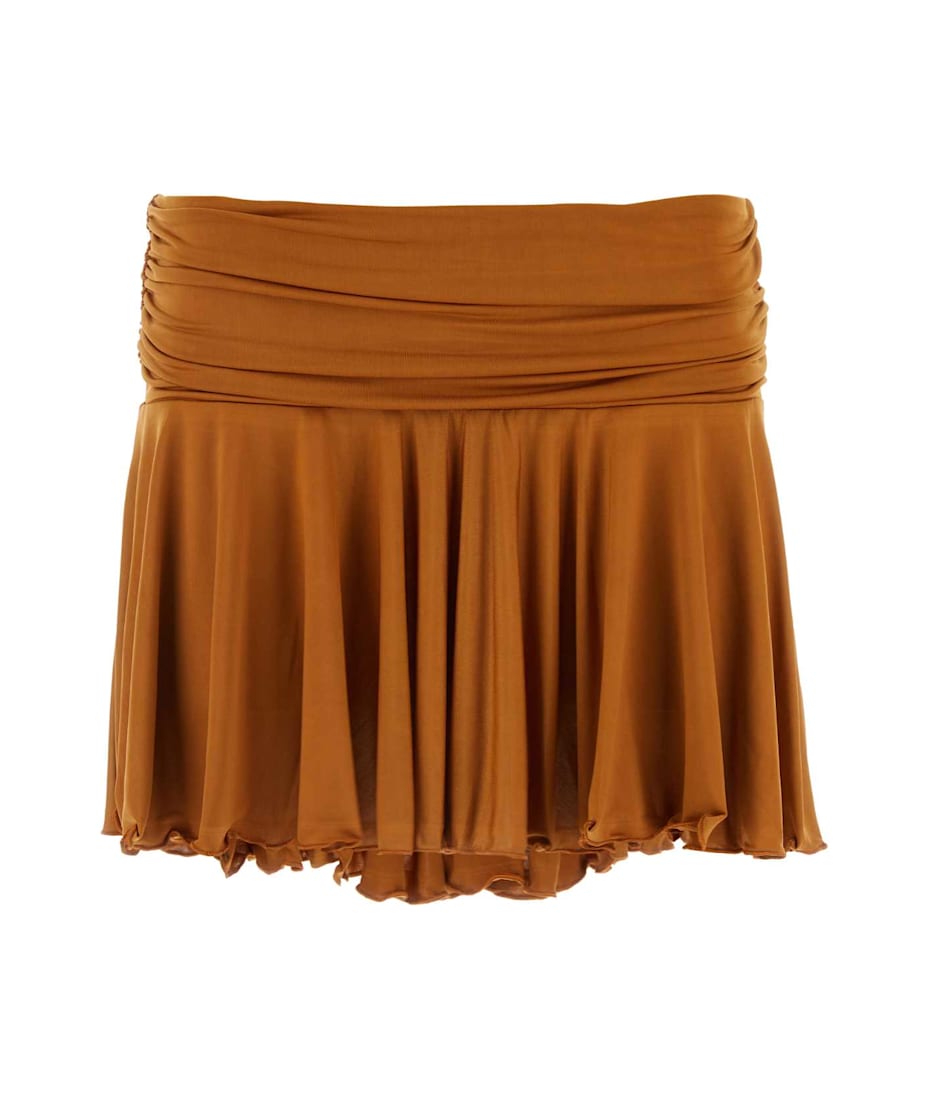 スカート GIMAGUAS Caramel Stretch Polyester Mini Skirt Gimaguas Caramel Stretch Polyester Mini Skirt | italist