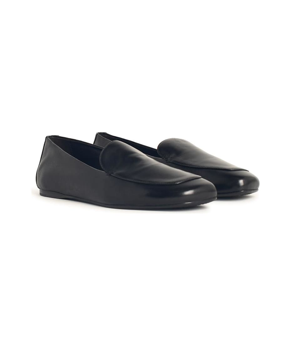Khaite 'monroe' Black Leather Loafers | italist