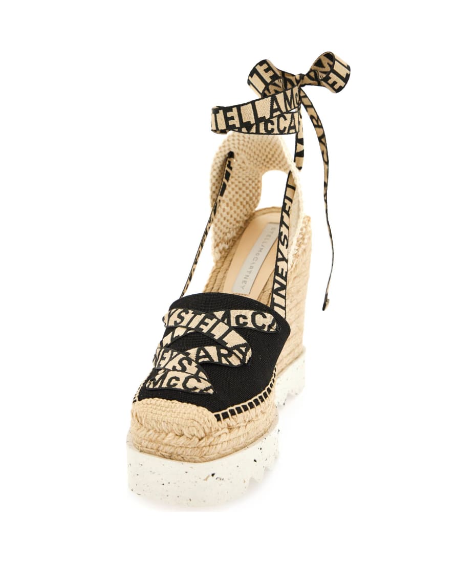 サンダル・ミュール Stella McCartney GAIA ESPADRILLAS WEDGE (810209N0222 9007) STELLA MCCARTNEY: Ballet flats woman - Black | Stella