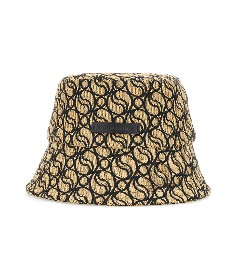 Dsquared2 D2 Monogram Cotton Bucket Hat In Yellow