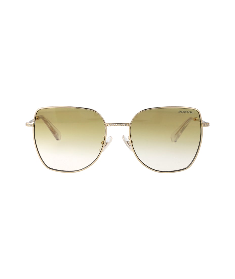 サングラス SWAROVSKI Woman Sunglasses Yellow Gold 0SK7021D 40132Q Swarovski 0sk7021d Sunglasses | italist