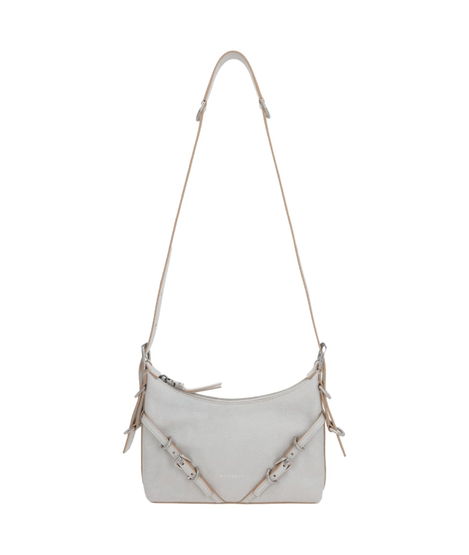 Givenchy Mini Voyou Bag In Ivory Leather | italist