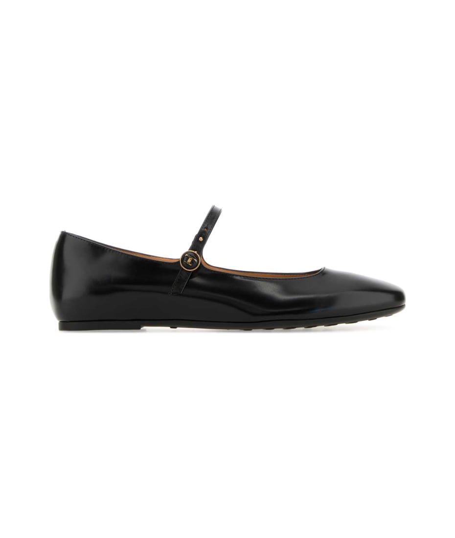 靴 Tods ballerina flats TOD'S Embellished leather ballet flats | NET-A-PORTER