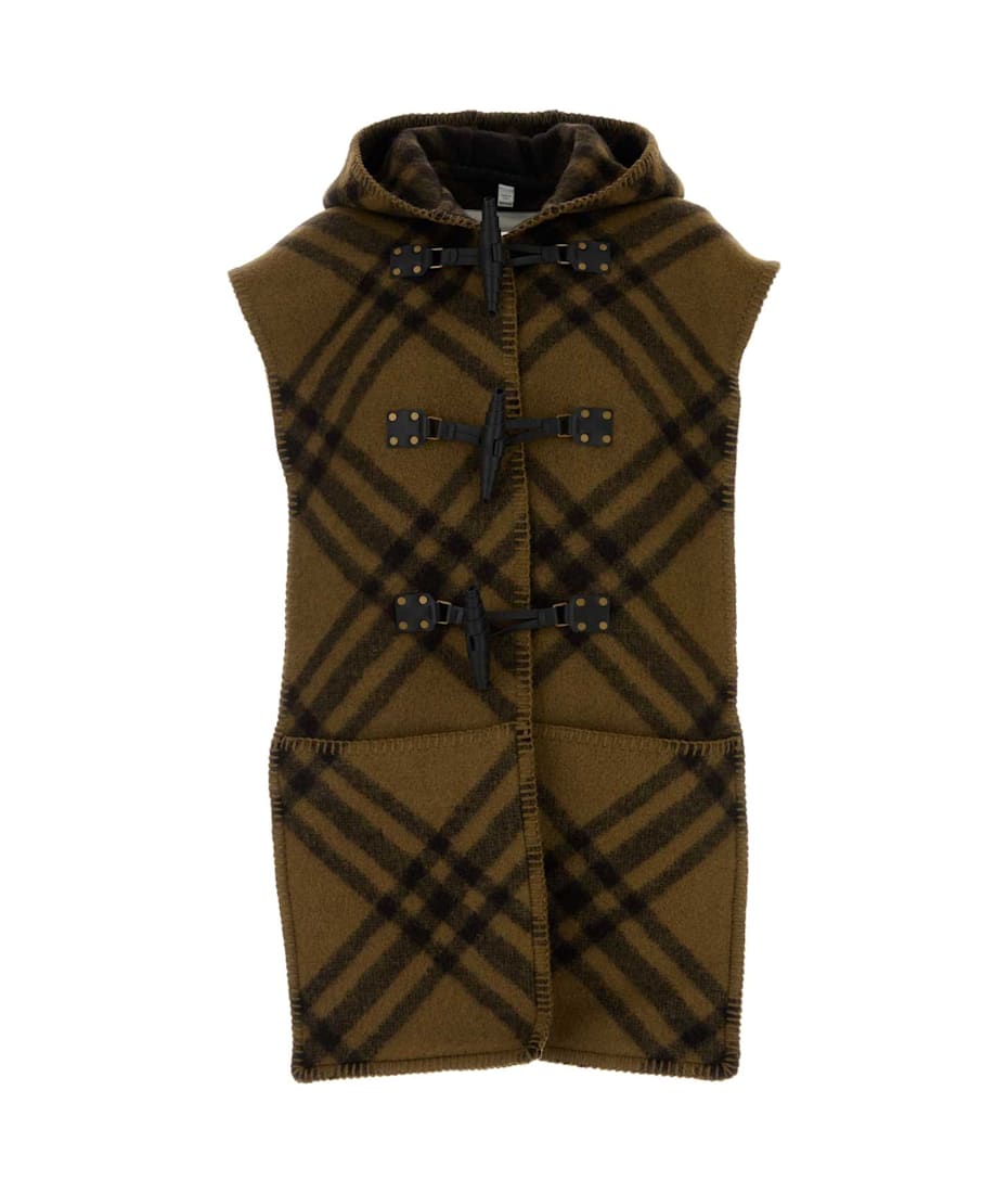 コート BURBERRY Embroidered Wool Blend Cape Burberry Embroidered Wool Blend Cape | italist