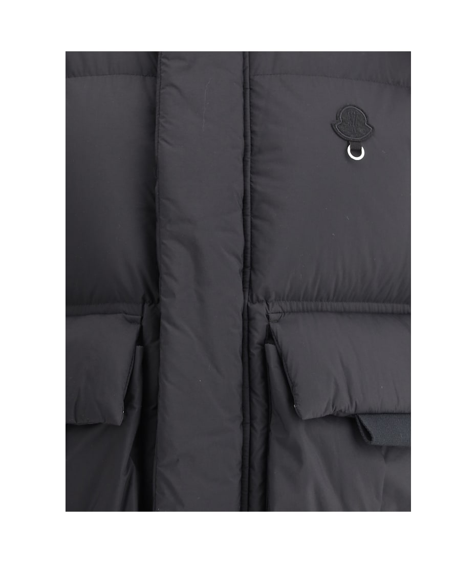ダウンベスト MONCLER Moncler x Willow Smith 'Sabela' vest Moncler Genius: Moncler x Willow Smith Black Sable Down Vest