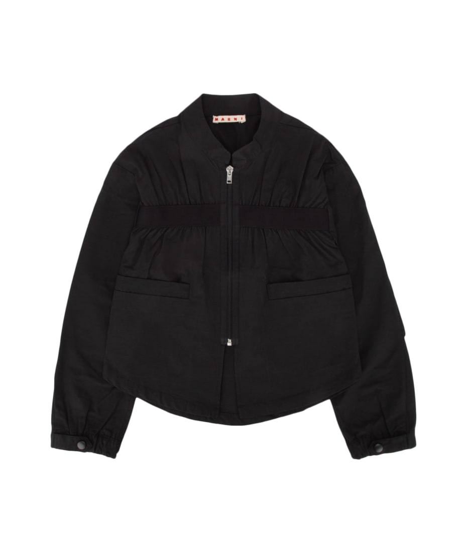 ジャケット MARNI JKMA0333SUUTP771 Jackets Giubbotto MARNI Wool Bomber Jacket (Black) – CNCPTS
