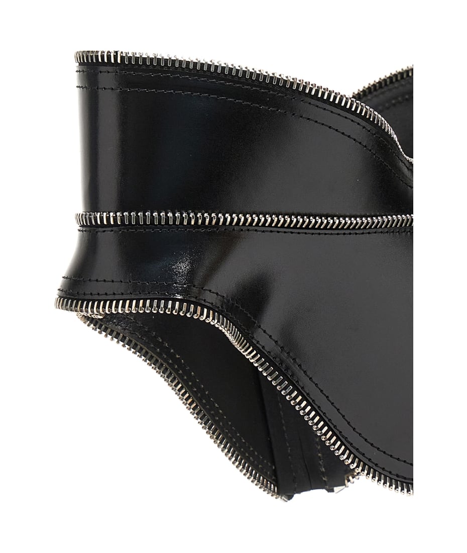 ベルト alexander mcqueen FW23 Corset belt (757995Q5ALE 1000) Alexander McQueen - Leather corset belt Alexander McQueen