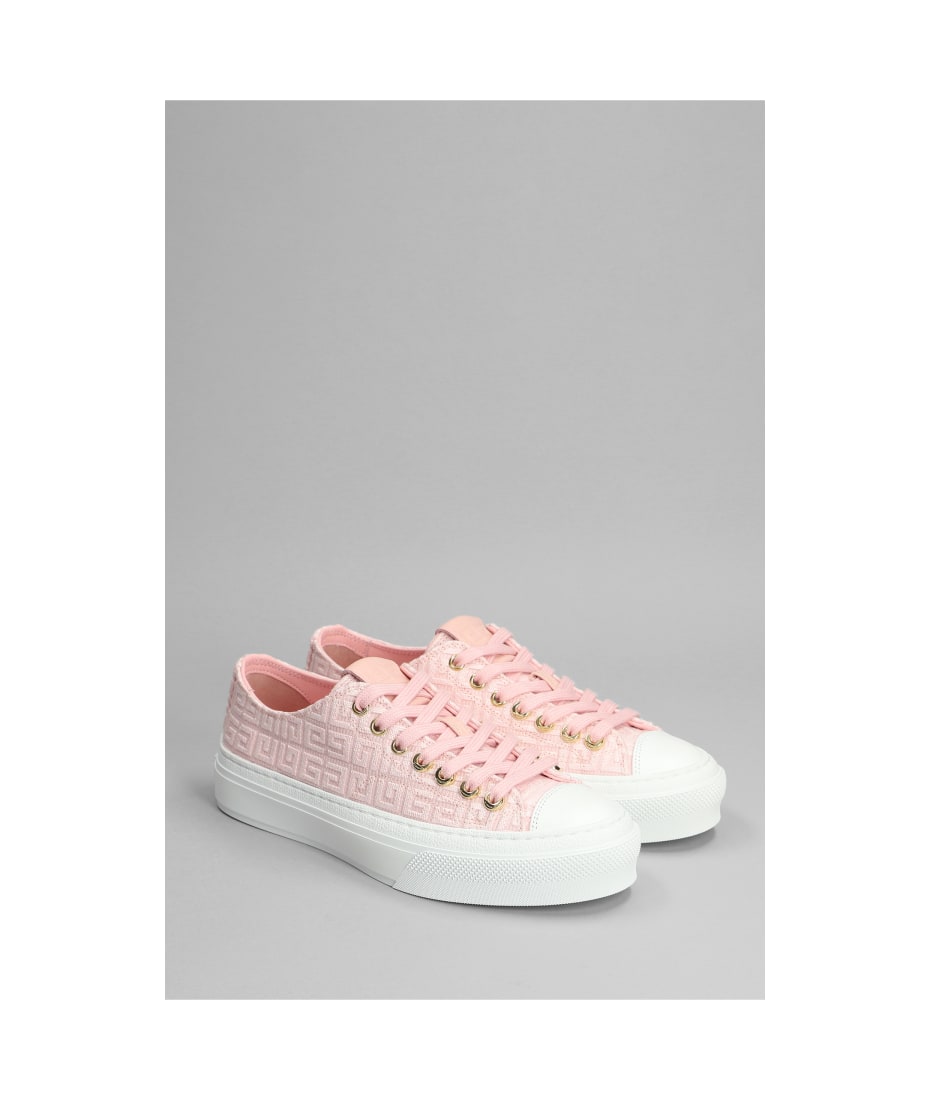 Givenchy Sneakers In Rose-pink Cotton | italist