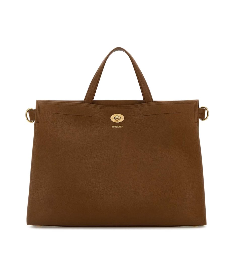 【関税&送料込】Burberry Caramel Leather Medium Cotswolds Ha Burberry Caramel Leather Medium Cotswolds Handbag | italist