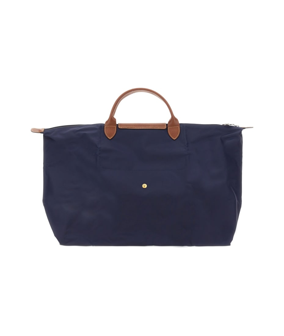 Le Pliage Original L Travel bag Black - Recycled canvas