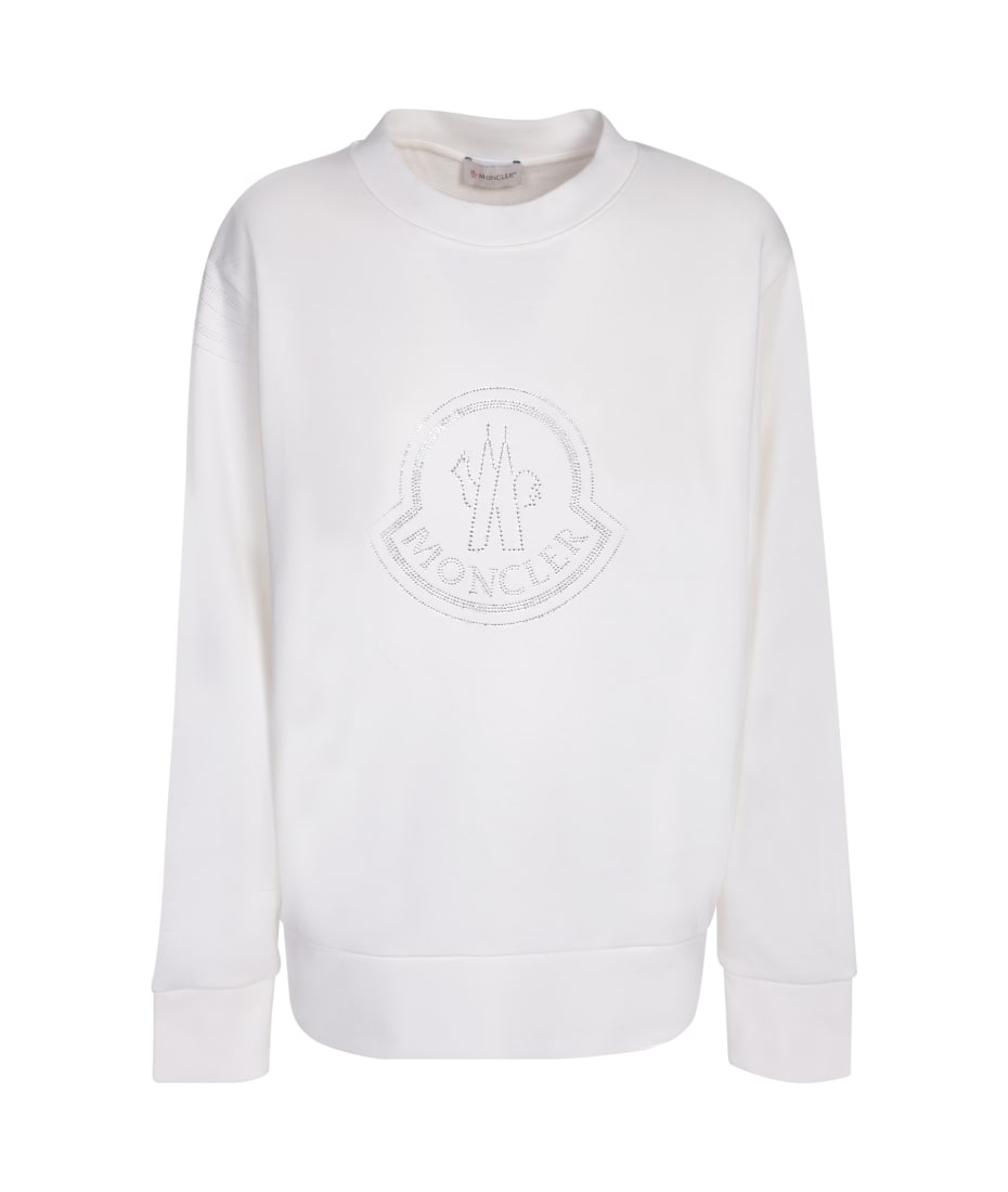 Moncler Rhinestone Logo Sweatshirt | italist