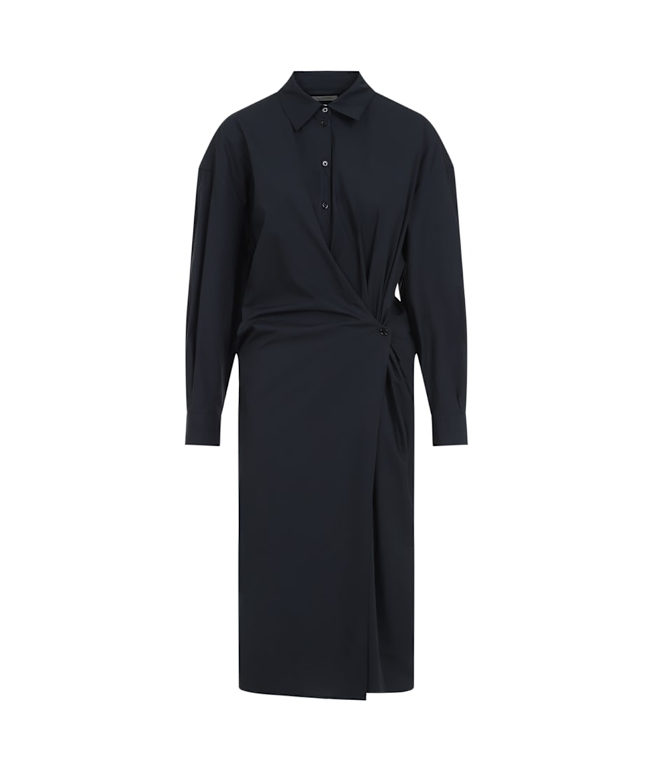 【送料&関税込】Lemaire Black Poplin Shirt Dress Lemaire Black Poplin Shirt Dress | italist
