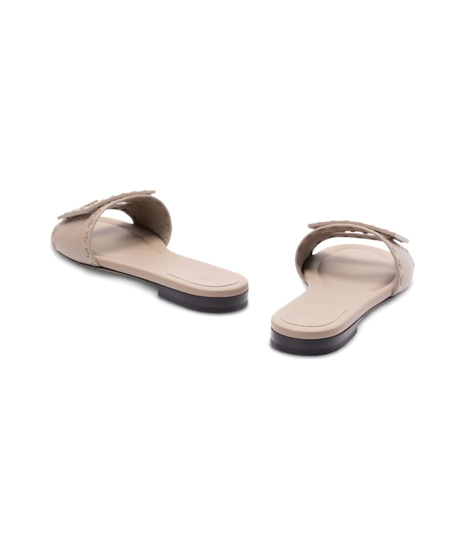 Baguette Leather Slides