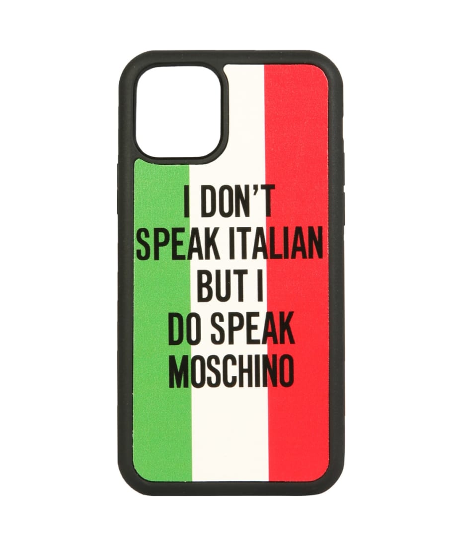 【送料&関税込】Moschino Iphone 11 Pro Italian Slogan Cover Moschino Iphone 11 Pro Italian Slogan Cover | italist