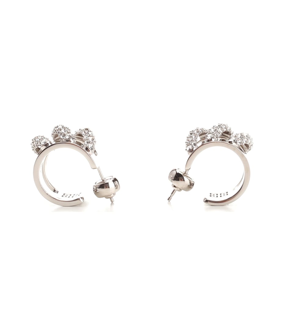 【関税&送料込】Givenchy Stitch Earrings Givenchy Stitch crystal-embellished Earrings | Silver | FARFETCH