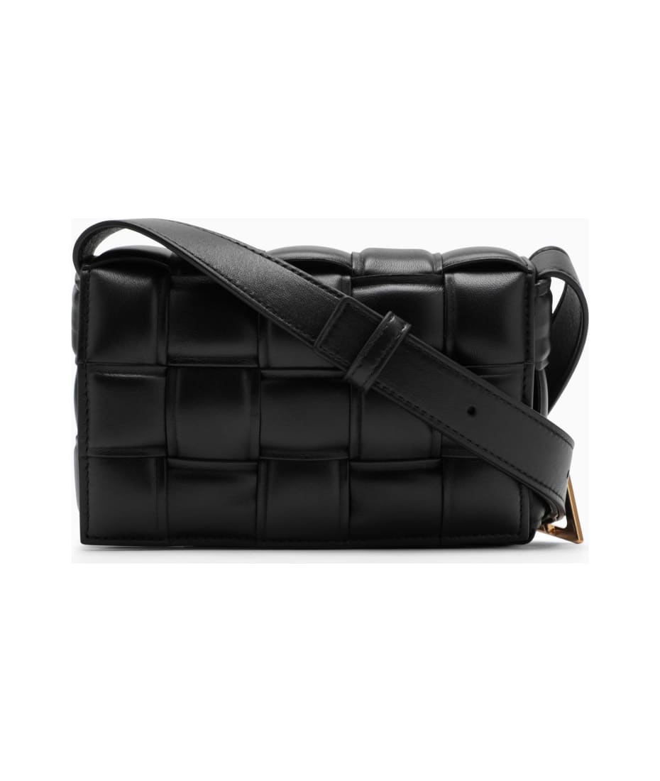 Padded Cassette Leather Shoulder Bag in Grey - Bottega Veneta