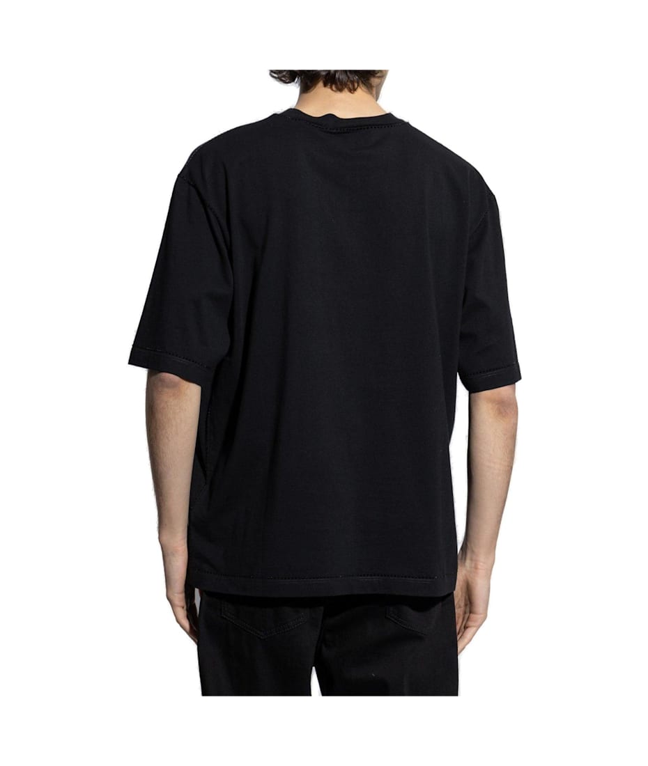 【送料&関税込】Dsquared2 Crystal-logo Crewneck T-shirt Easy Fit Crystal Logo T-Shirt