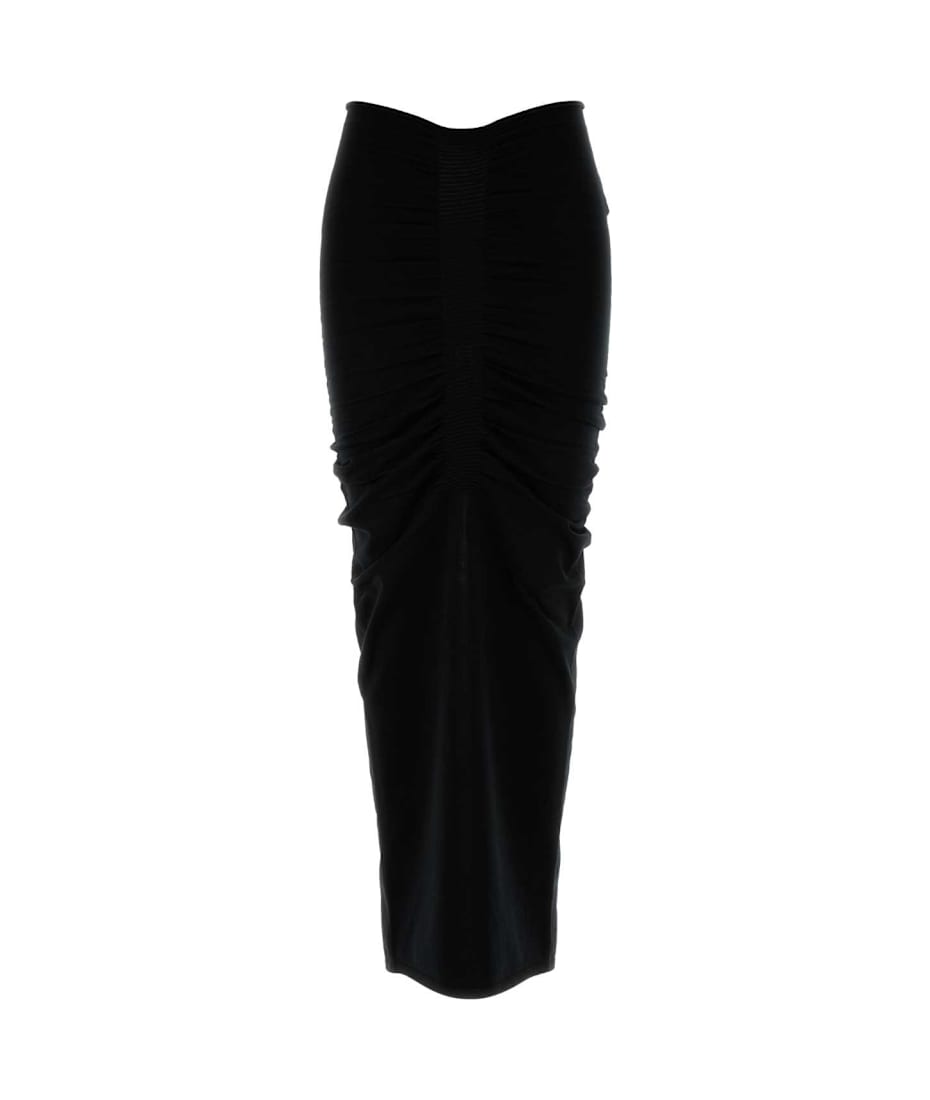 Alexander Wang Black Stretch Cupro Blend Skirt | italist