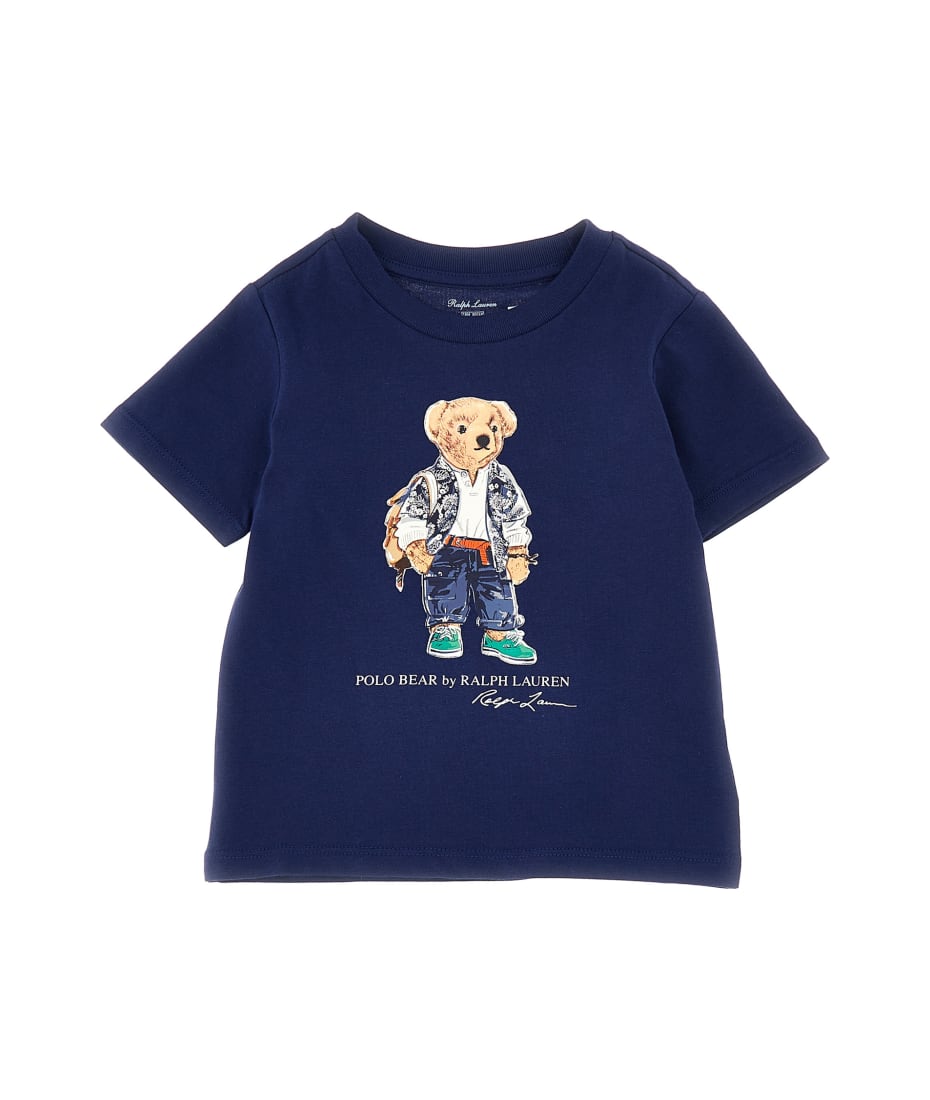 POLO RALPH LAUREN POLO BEAR BOY T-SHIRT Kid Blue