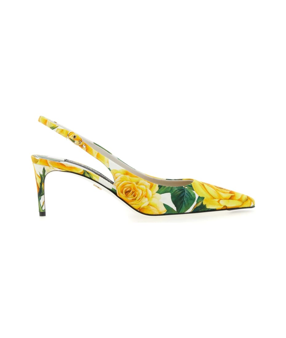 Dolce & Gabbana Floral Printed Slingbacks | italist, ALWAYS