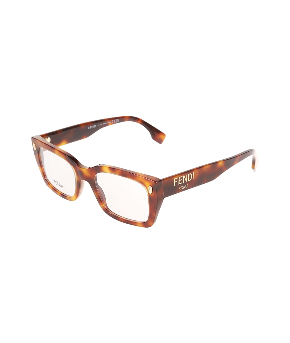 Fendi Square Frame Logo Sided Glasses | italist
