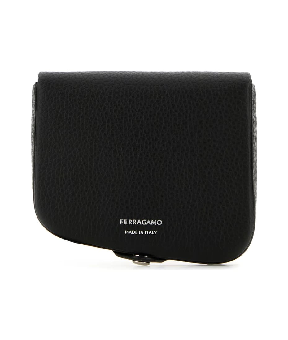 Ferragamo Black Leather Coin Purse | italist