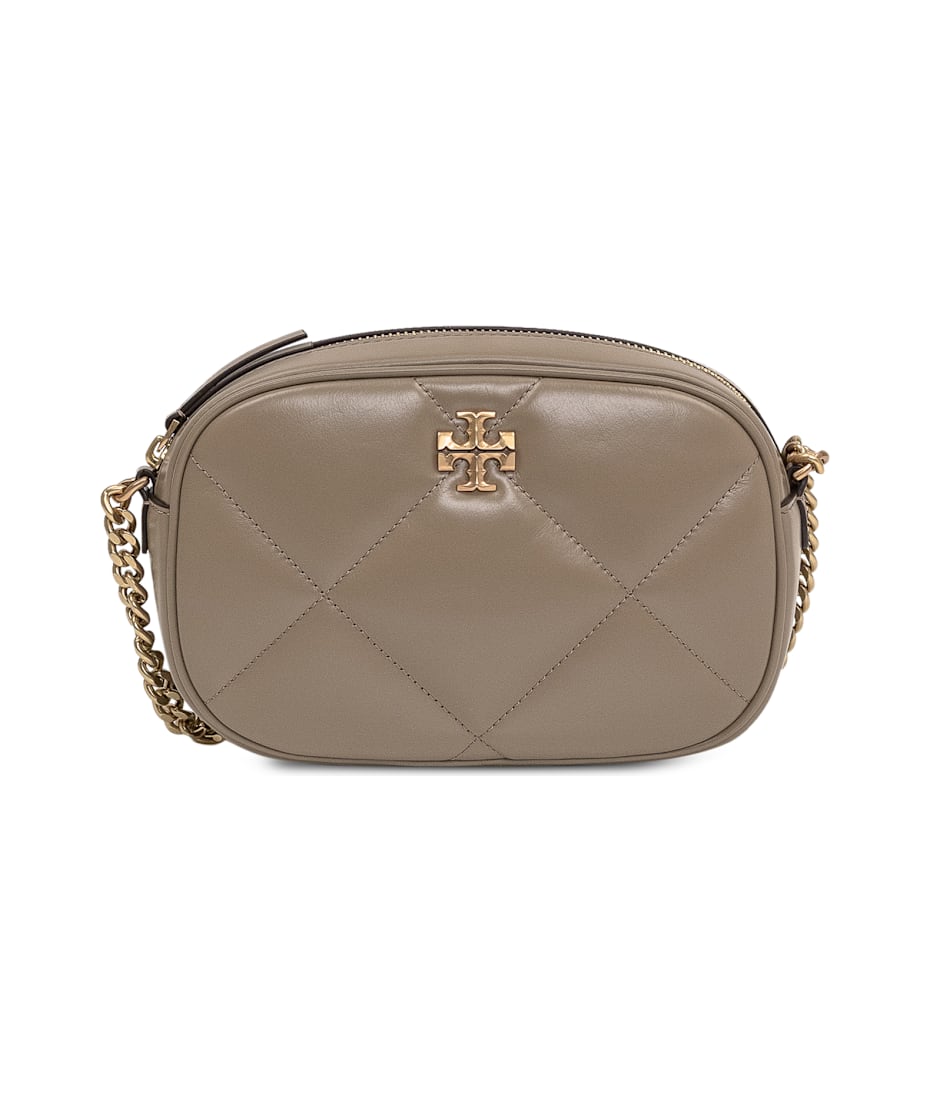 ショルダーバッグ・ポシェット TORY BURCH Kira matelasse leather shoulder bag Oak Small Kira Diamond Quilt Shoulder Bag: Women's Handbags