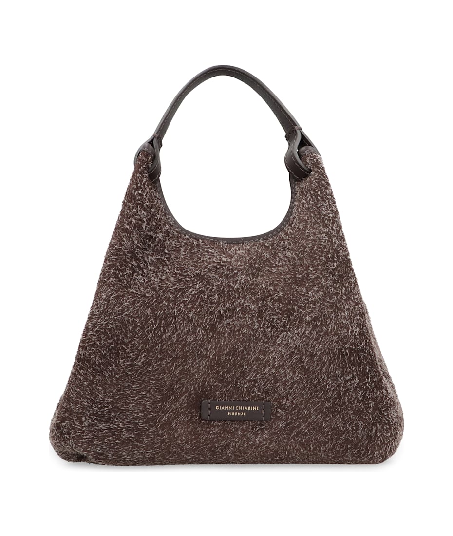 【GIANNI CHIARINI】DUA Punching Suede Gianni Chiarini Dua Suede Handbag | italist
