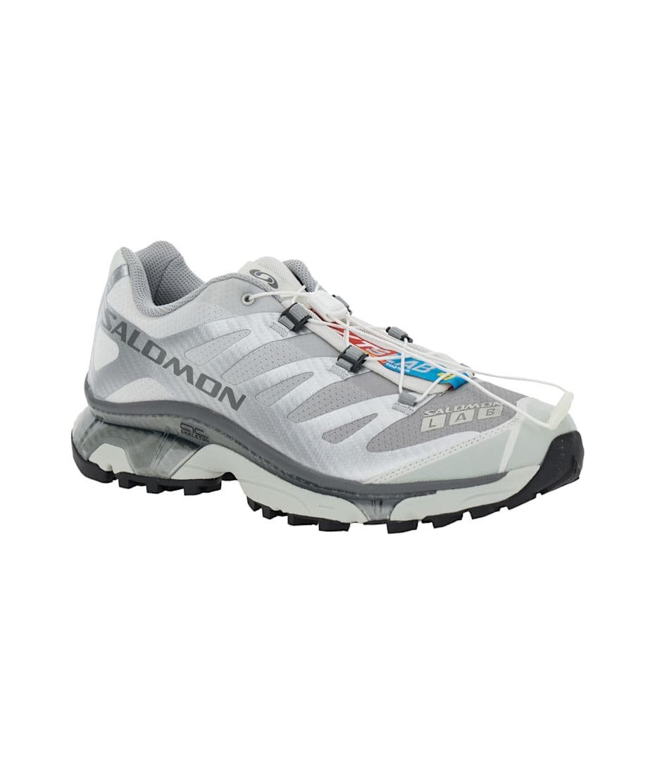 Salomon 'xt-6 S/lab' Silver Sneakers With Drawstring In Mesh