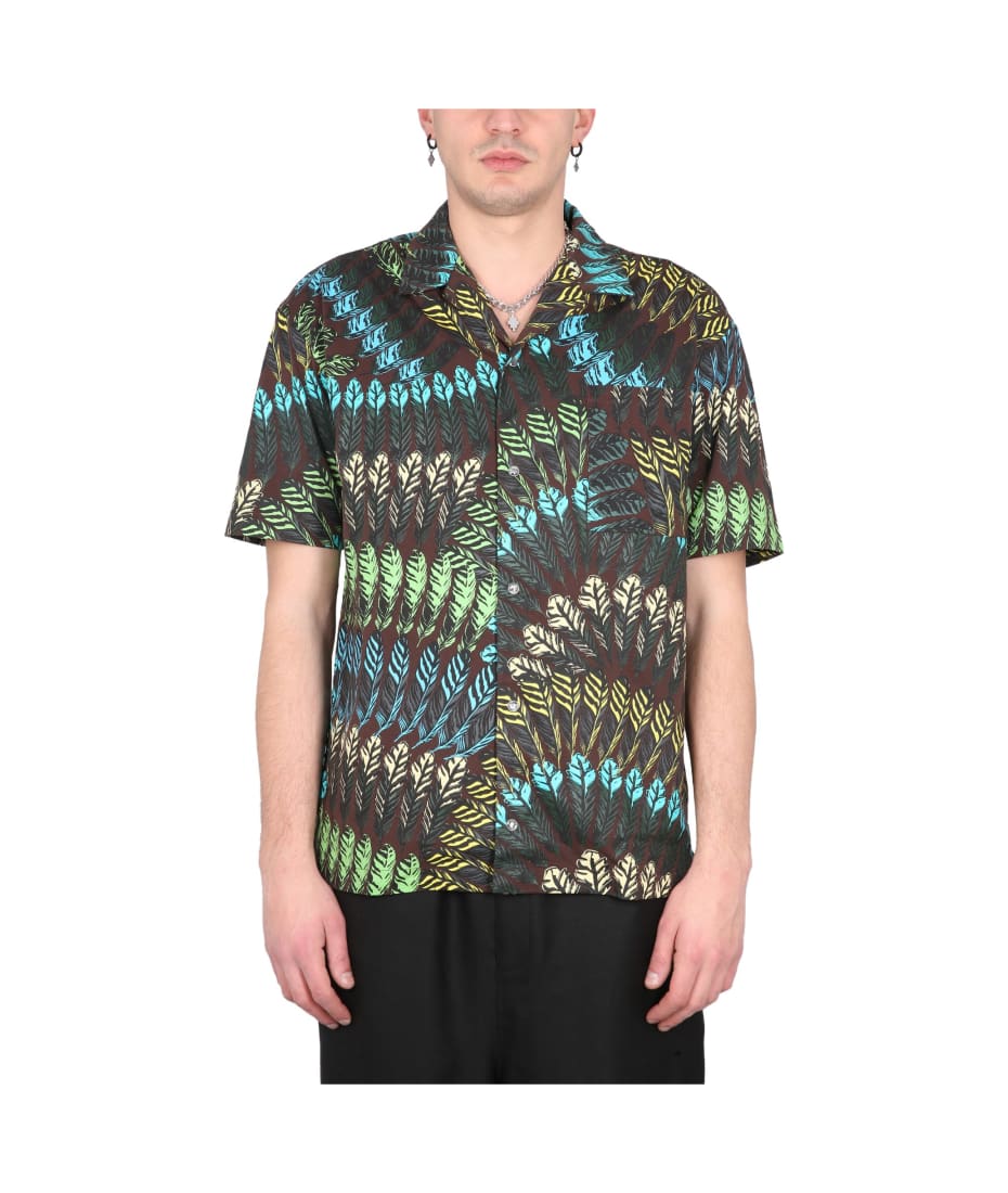 Marcelo Burlon Aop Feathers Hawaii Shirt | italist