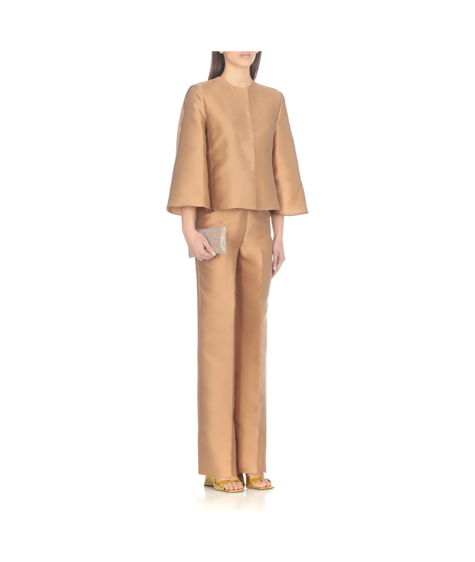 【関税込み】A FERRETTI MIKADO JACKET Alberta Ferretti Mikado Silk Single-Breasted Jacket | Neiman