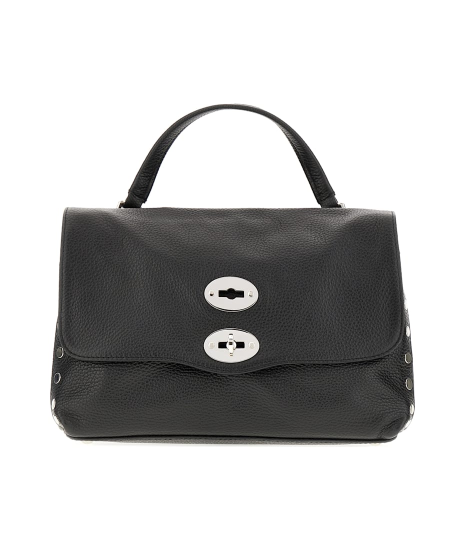 Zanellato Black Leather Small Postina Handbag | italist