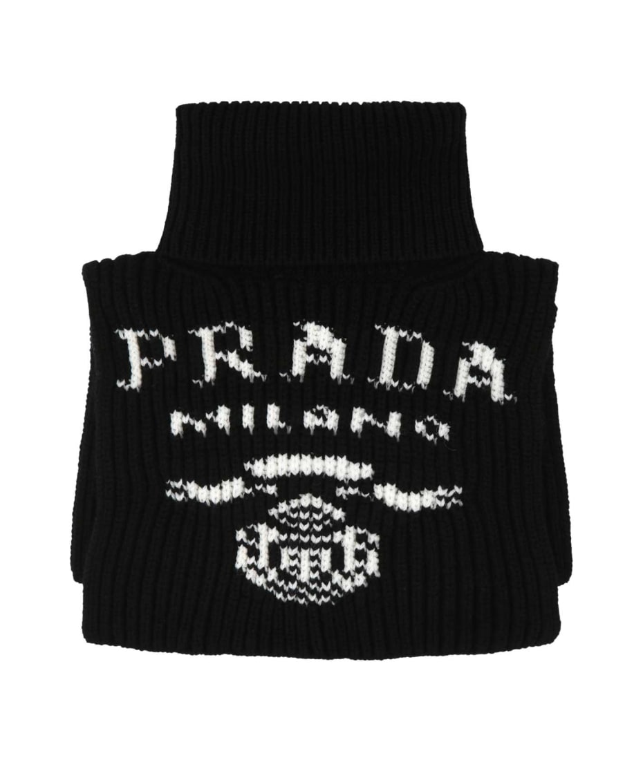 Prada Black Cashmere Neckwarmer italist