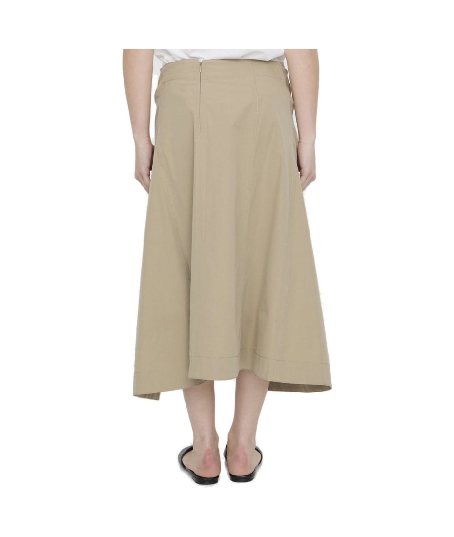 【送料&関税込】Bottega Veneta Asymmetric Hem Midi Skirt Bottega Veneta Asymmetric Hem Midi Skirt | italist