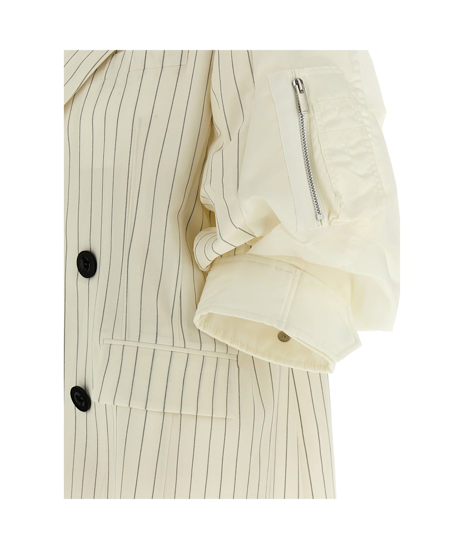 【関税込み】sacai PINSTRIPE BLAZER Sacai Pinstripe Blazer | italist