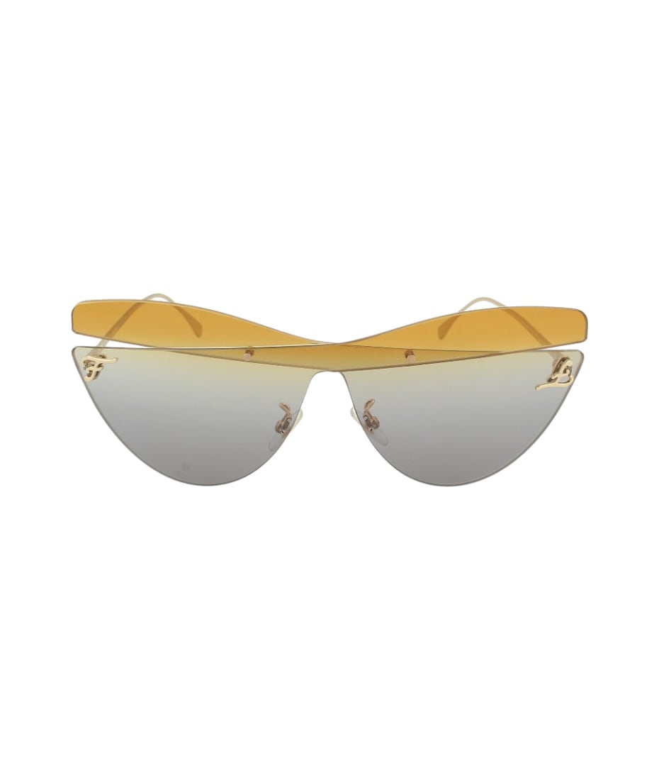 Fendi Eyewear Ff 0400 - Gold Sunglasses
