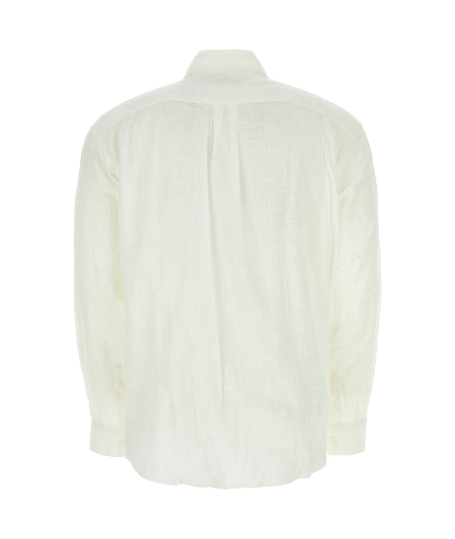 Tシャツ・カットソー OUR LEGACY White cotton Coco shirt (M2222CW OFFWHIAIRCOT) Our Legacy - Coco Shirt Off White Air Cotton