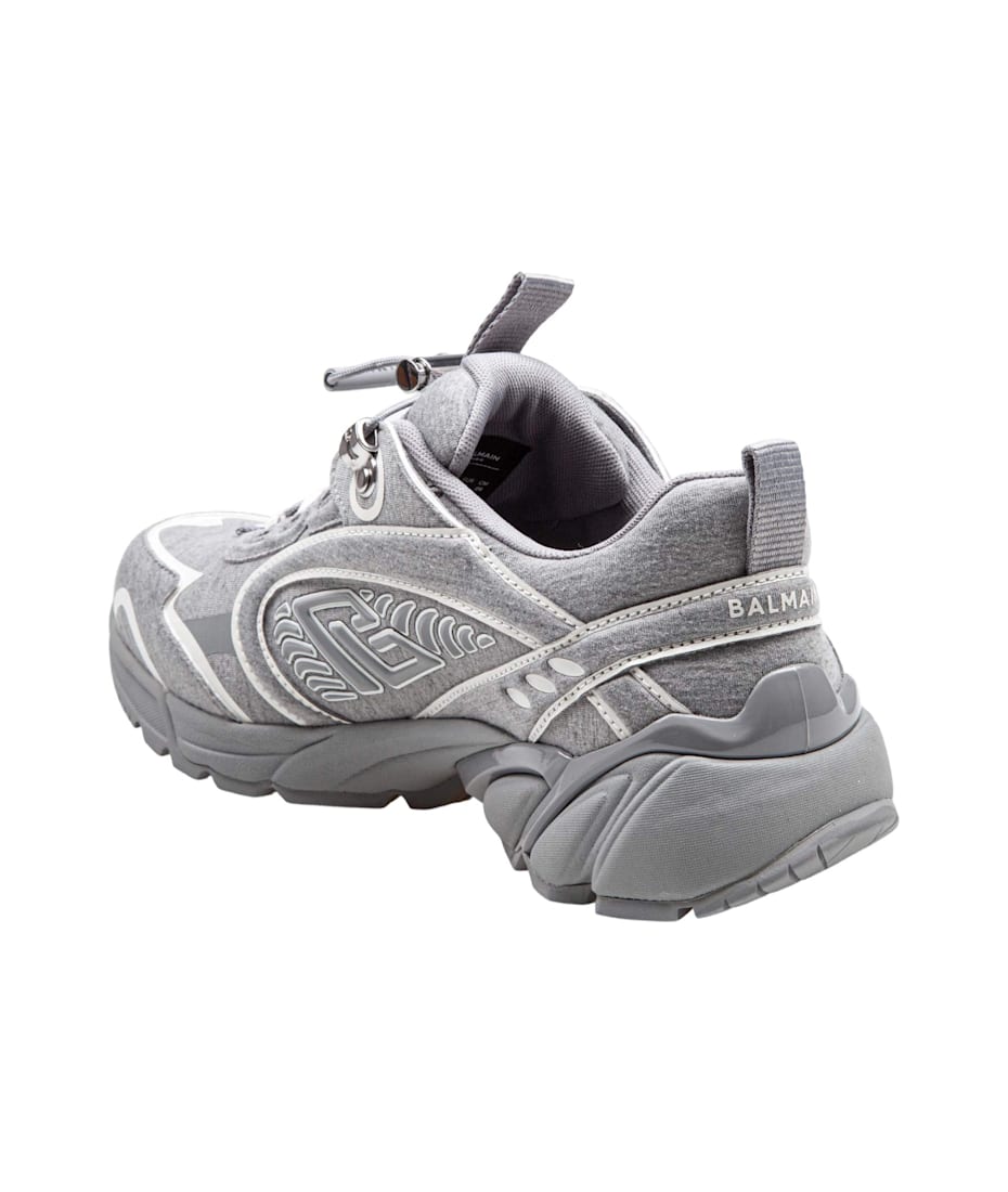 【送料&関税込】Balmain Cosmic Dust Pile Sneakers Color Grey Balmain Cosmic Dust Pile Sneakers Color Grey/white | italist