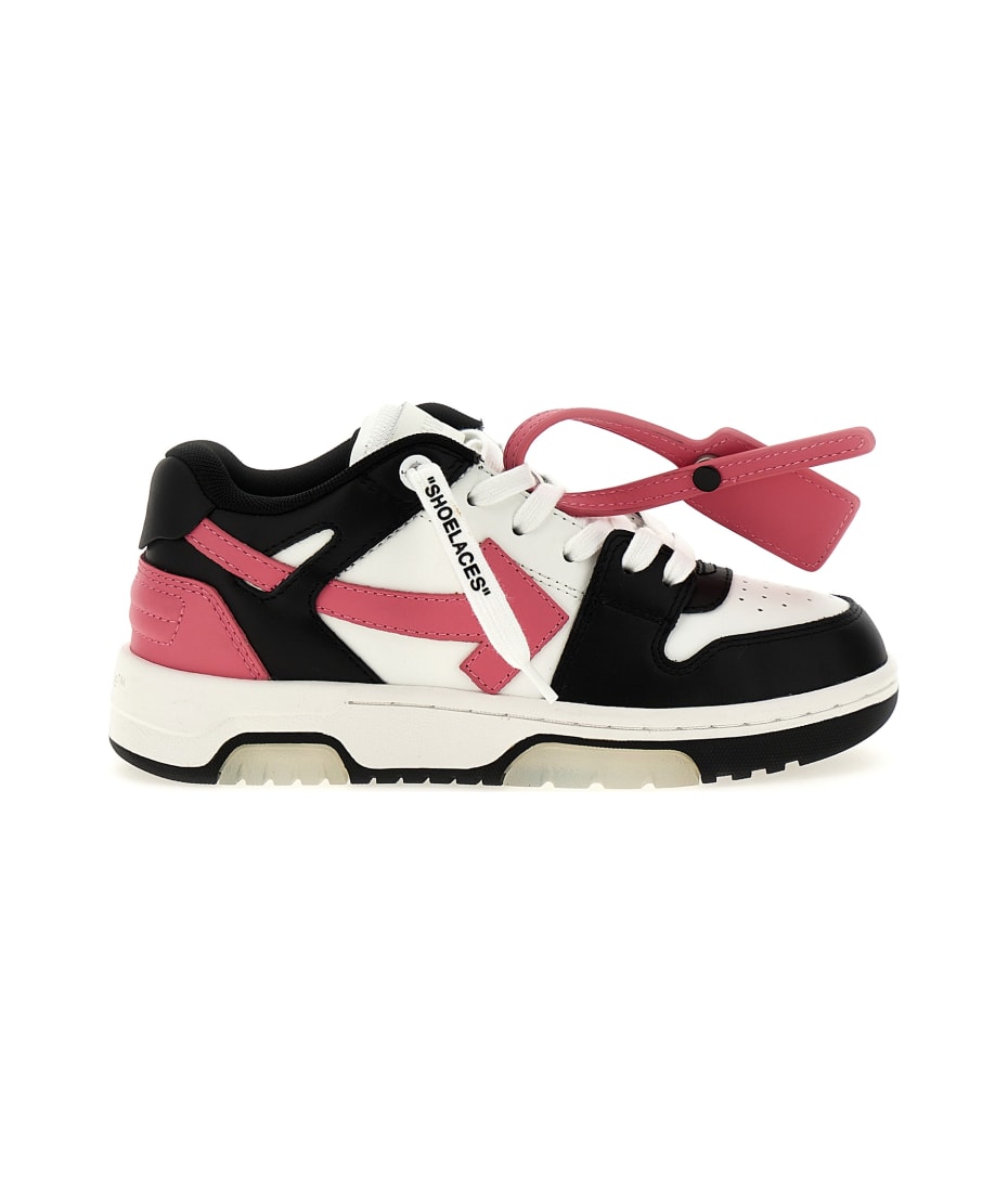 Out Of Office Leather Sneakers in Multicoloured - Off White