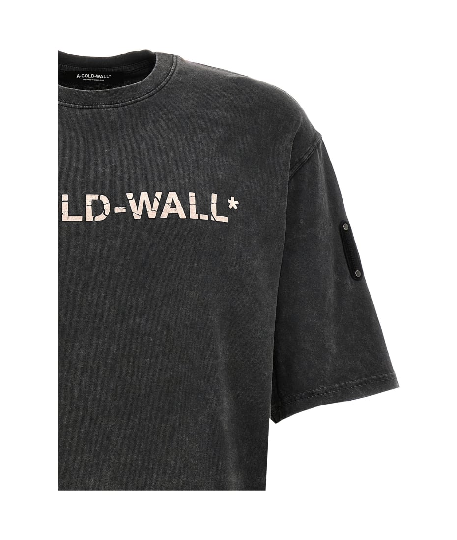 A-COLD-WALL 'onyx Overdye Logo' T-shirt | italist