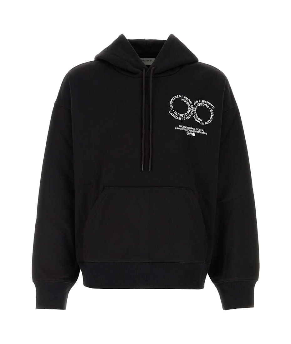 パーカー・フーディ Carhartt Black cotton blend Hooded Rotation Sweat Carhartt Black Cotton Blend Hooded Rotation Sweat | italist