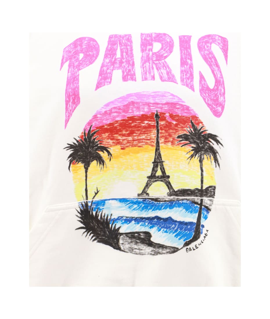 Balenciaga Paris Tropical Round Hoodie | italist