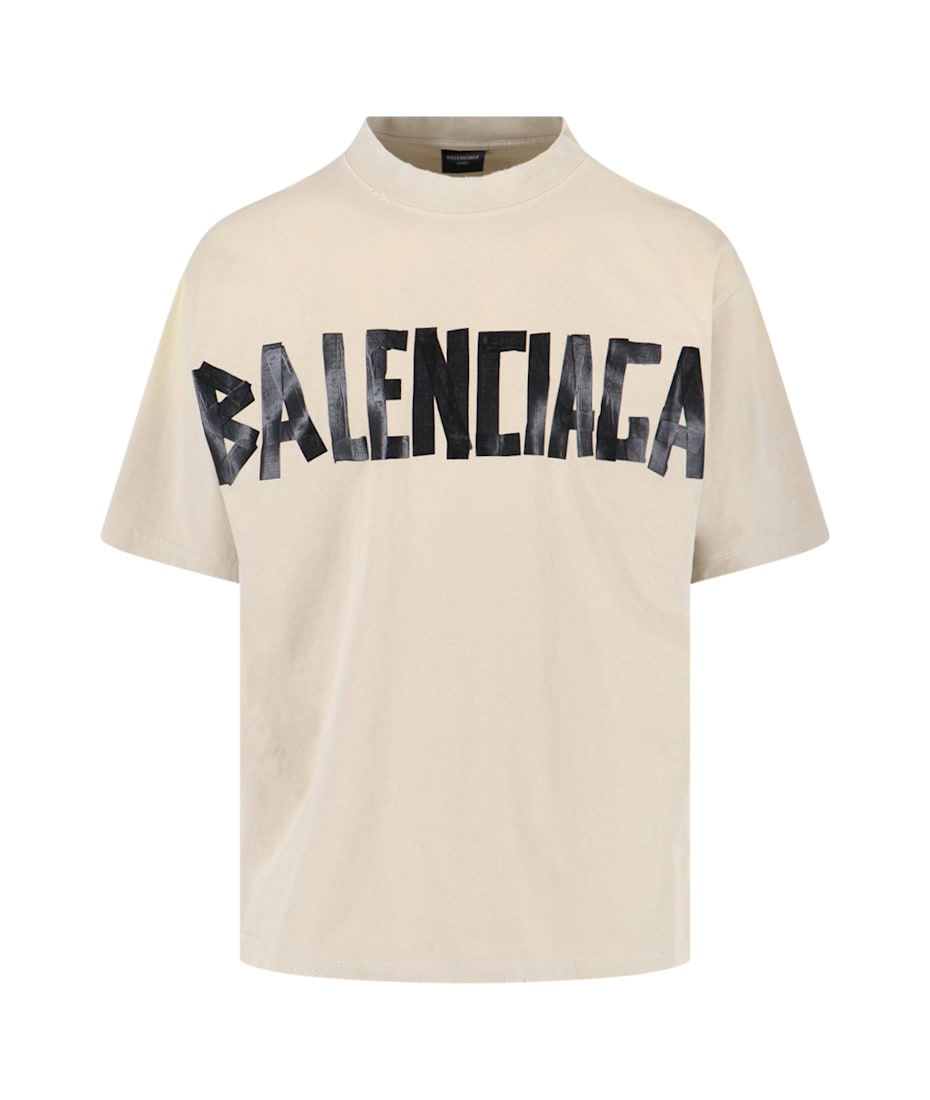 【完売間近】バレンシアガ BALENCIAGA Tape Type T シャツ Tape Type T-shirt Medium Fit in Black Faded | Balenciaga AU