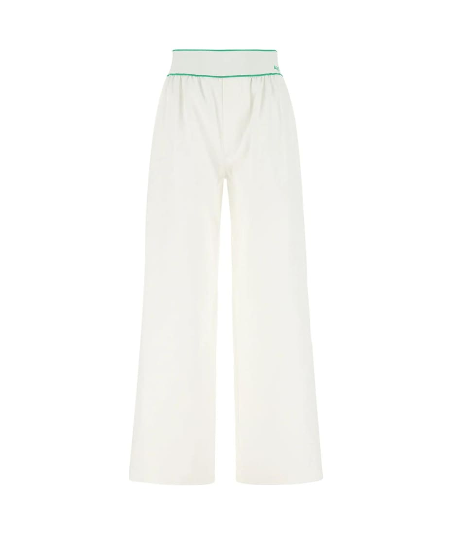 Bottega Veneta White Cotton Wide-leg Pant | italist, ALWAYS